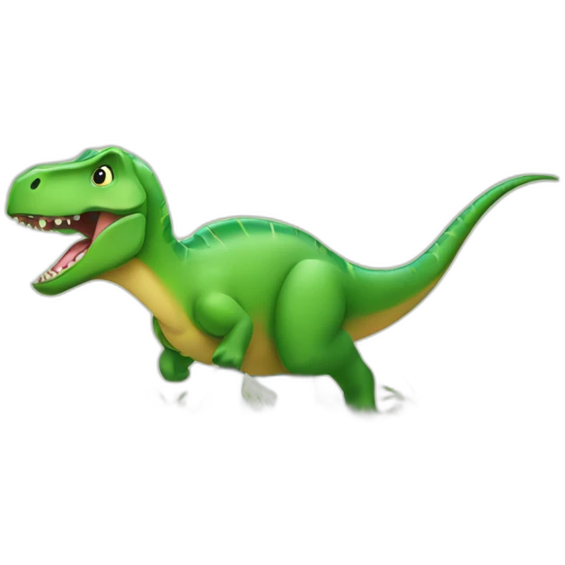 Dinosaur eating grass emoji