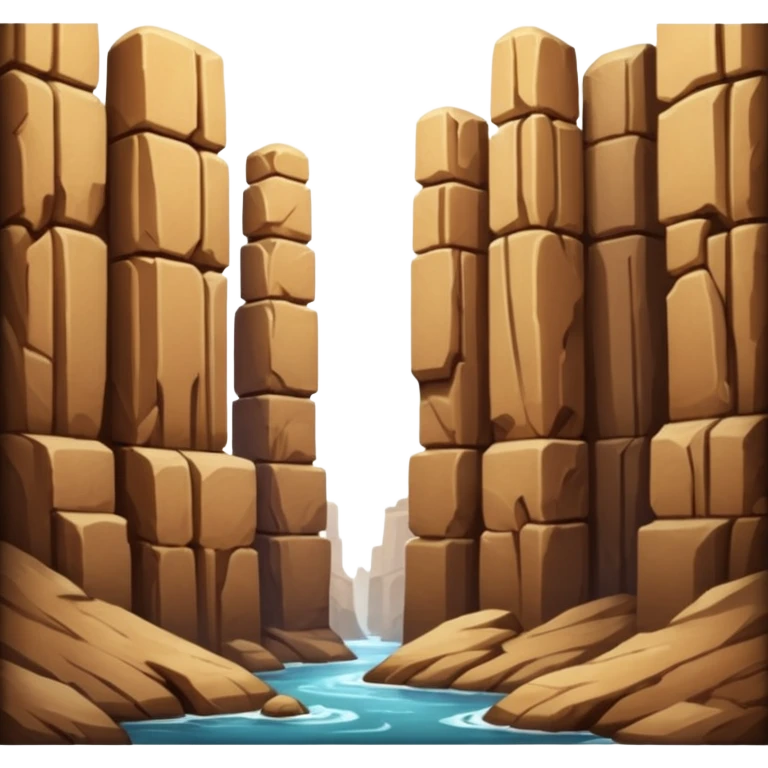 каньйон з високими стовпами кам'яними emoji