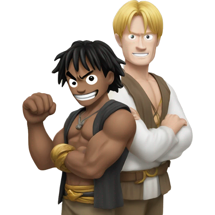 Conan with luffy emoji