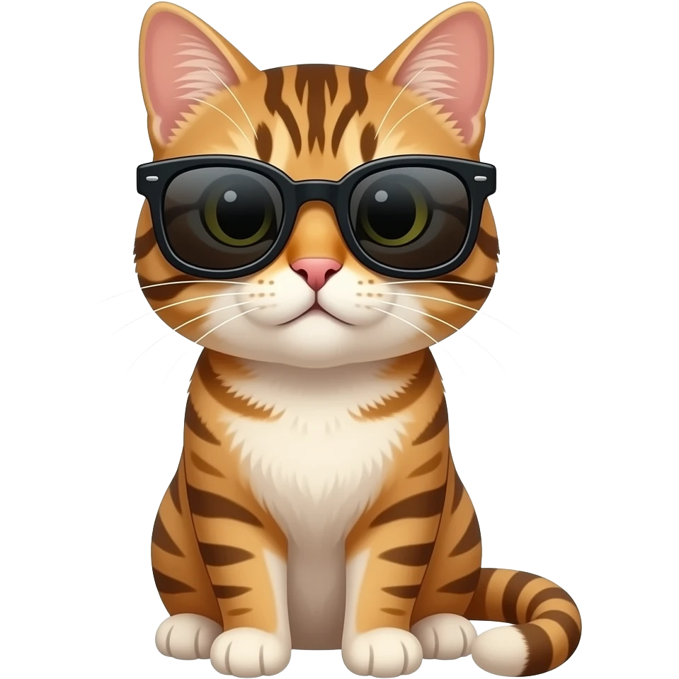 Cat wearing sunglasses emoji