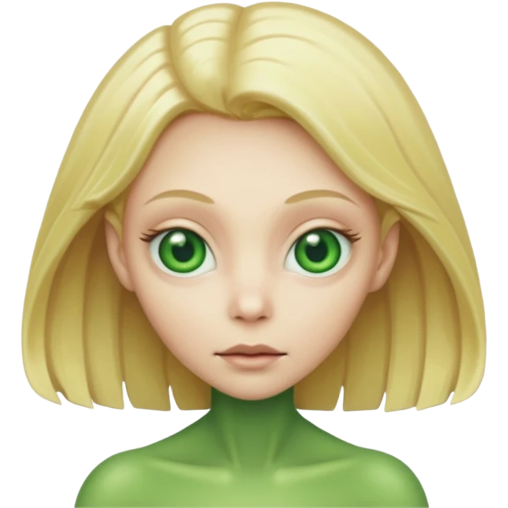 ALIEN WITH BLONDE HAIR emoji