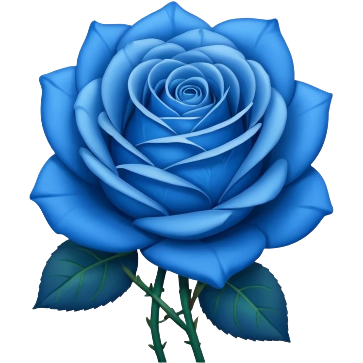 Blue rose emoji