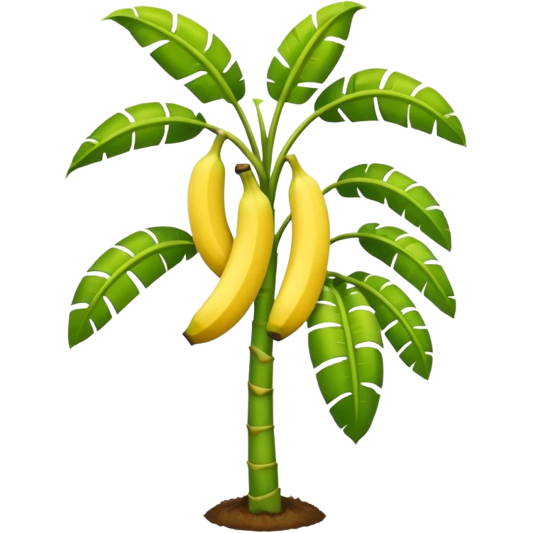 Banana tree, negative banana. emoji