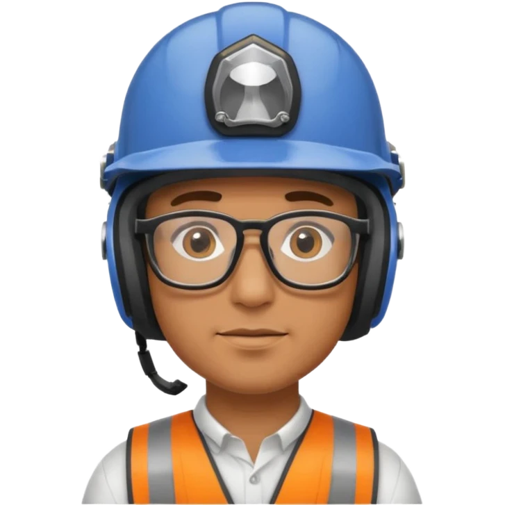 man wearing helmet glasses emoji