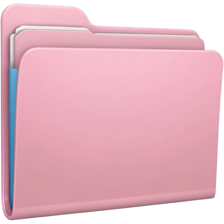 Pale pink folder emoji