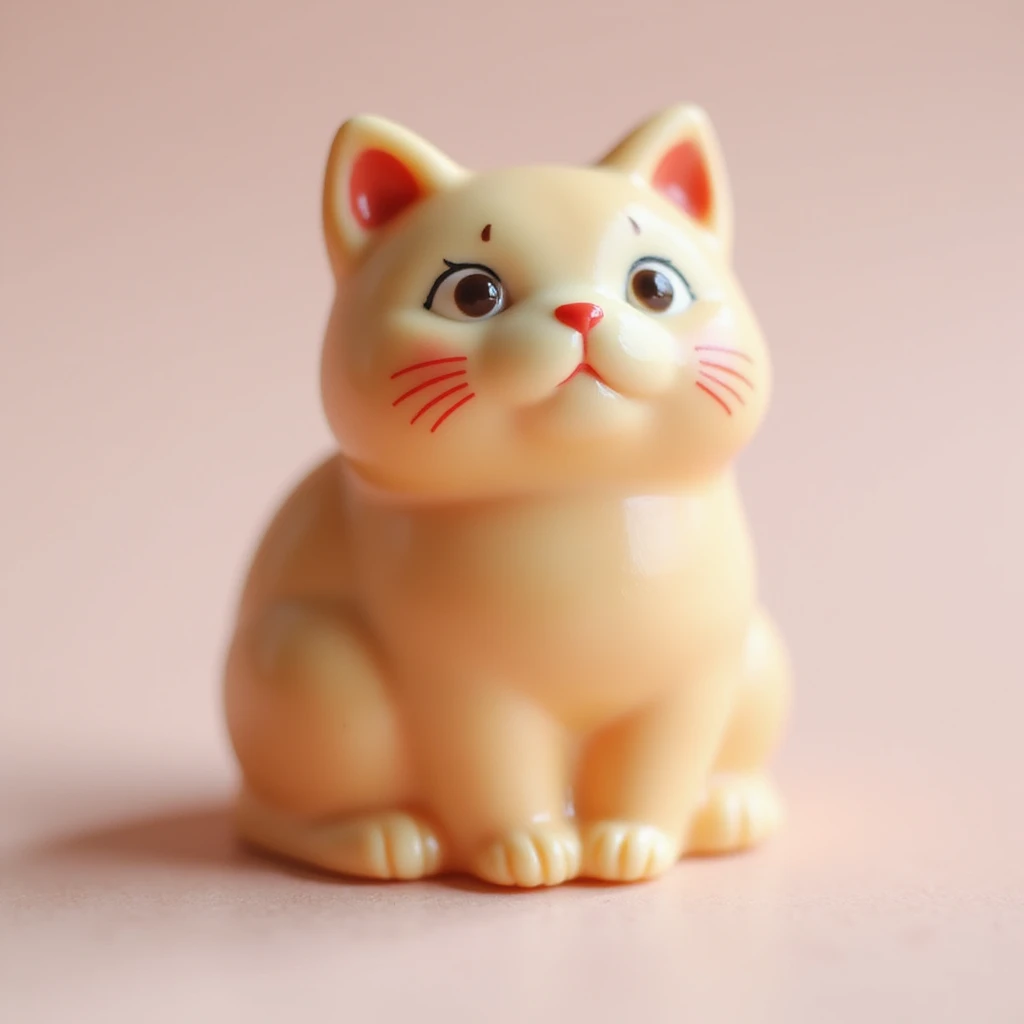 realistic cat-shaped candy, isolated on a transparent background, no visible background emoji