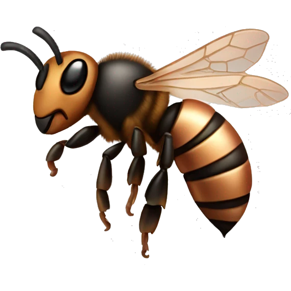 Rose gold honeybee emoji