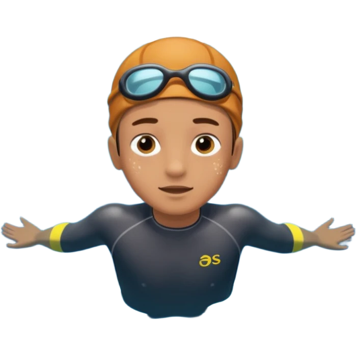 Underwater boy swim emoji