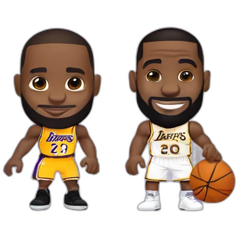Lebron james avec Kobe brayant emoji