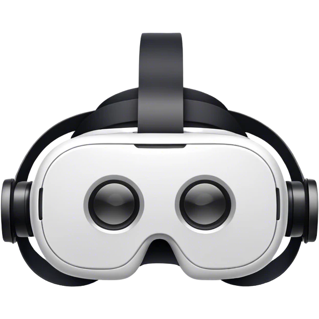 white round vr headset emoji