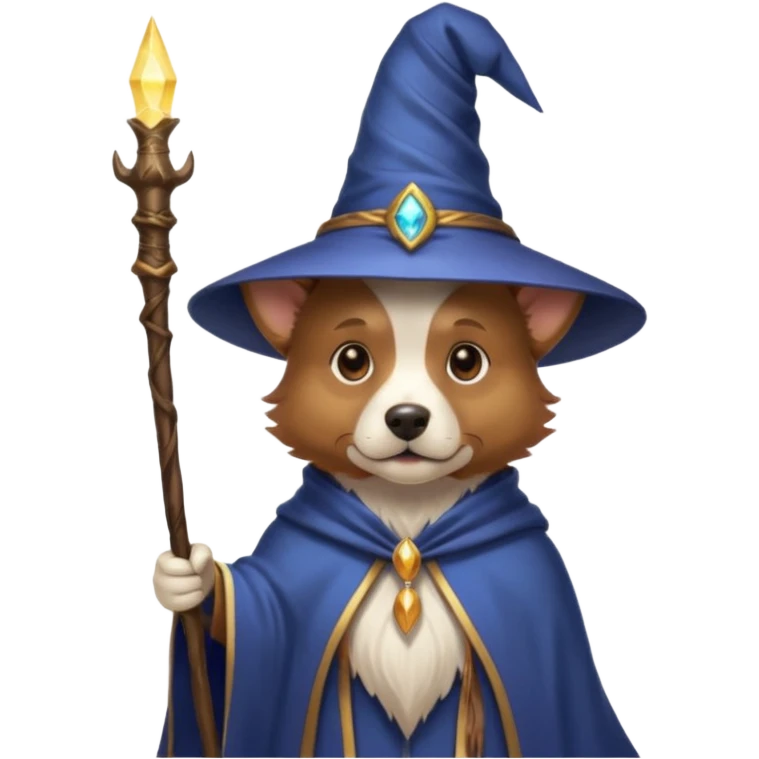 Dog wizard emoji