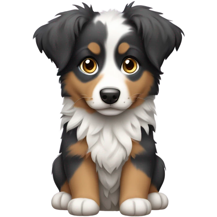 Aussie shepherd puppy emoji