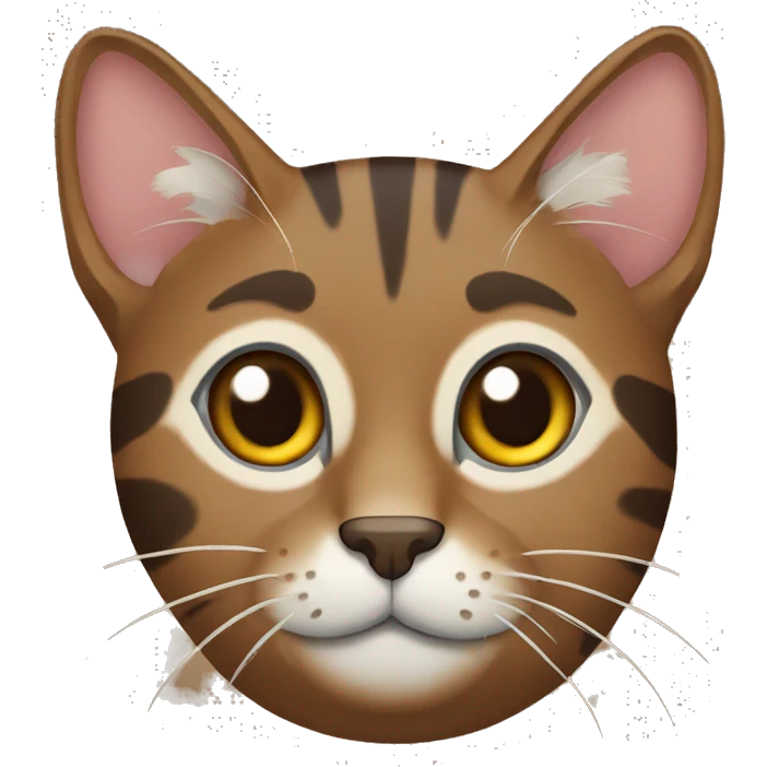 Brown tabby cat emoji