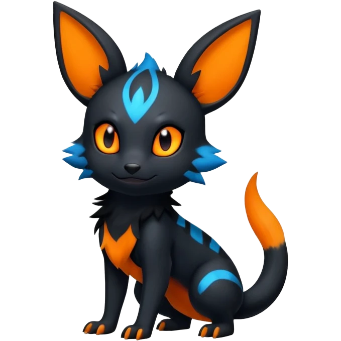 Salandit-Umbreon-Litten-Hybrid (Full body) emoji