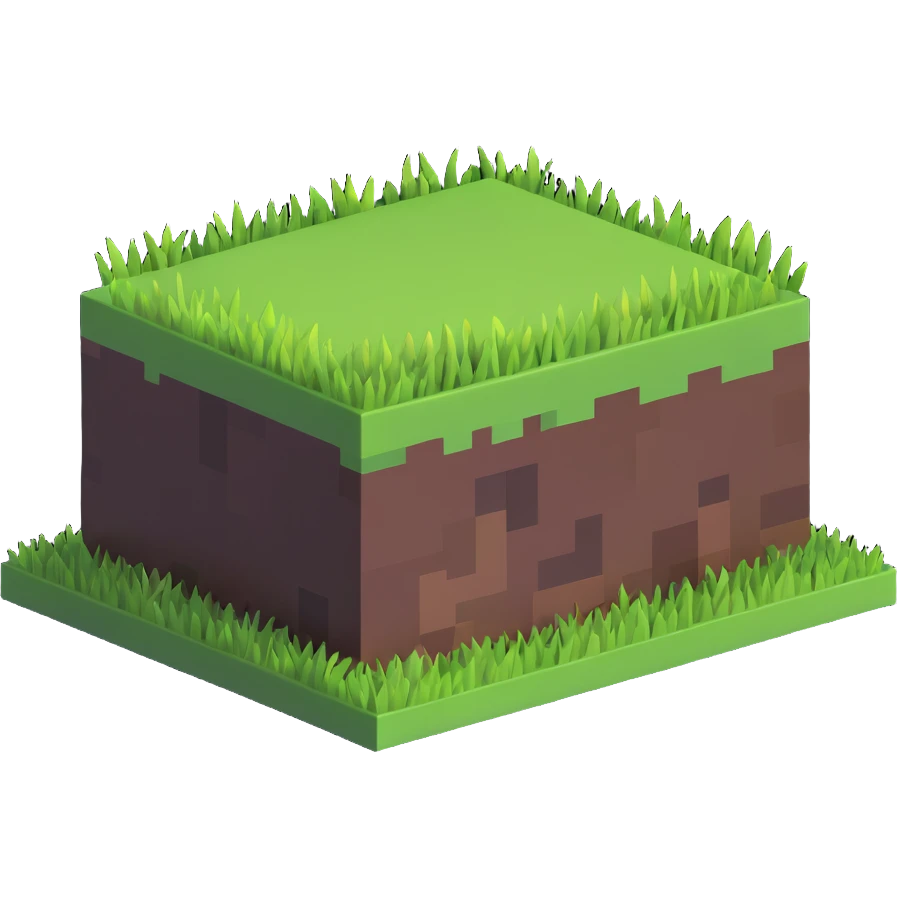 Minecraft grass block emoji