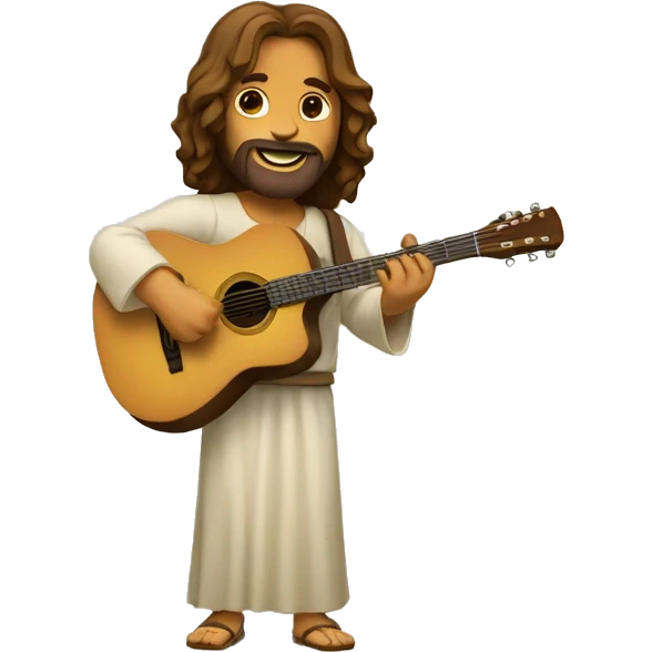jesus who plays the guitar emoji