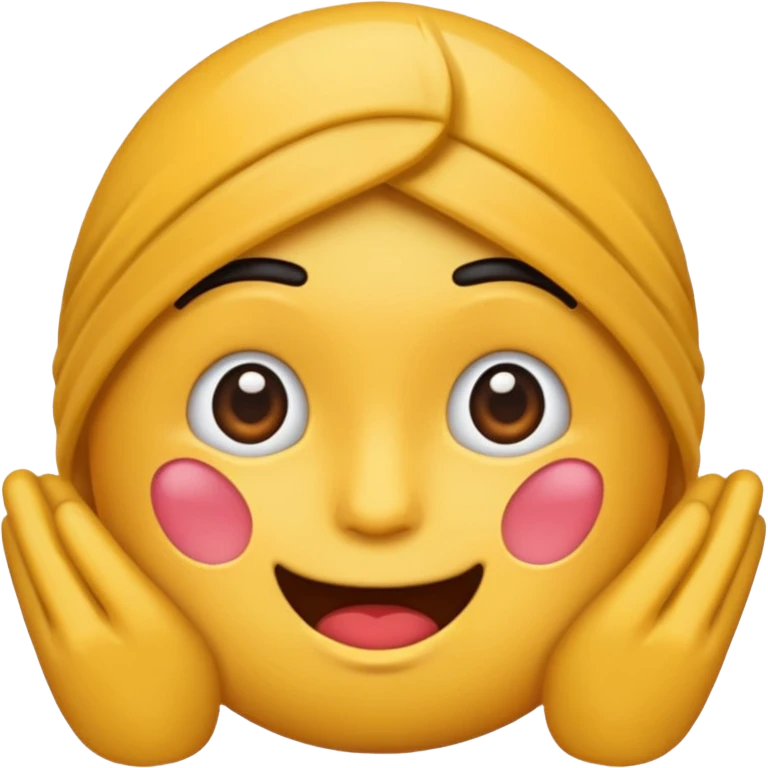 Make me a emoji backing off but embarrassed emoji