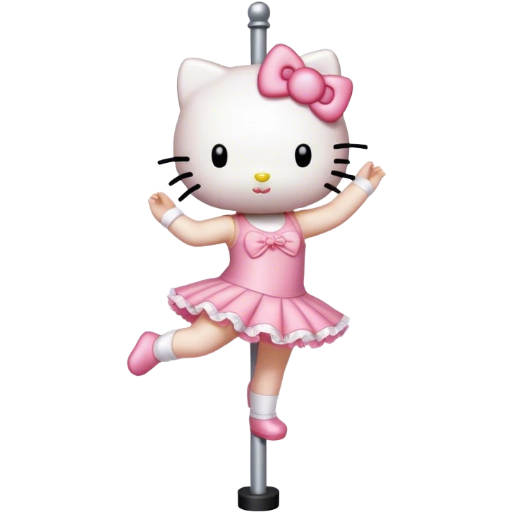 Hello kitty dance pole emoji