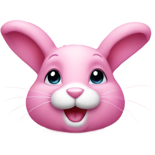 Pink bunny emoji