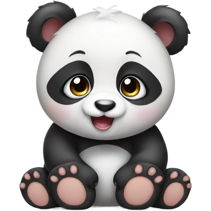 Cute baby panda emoji