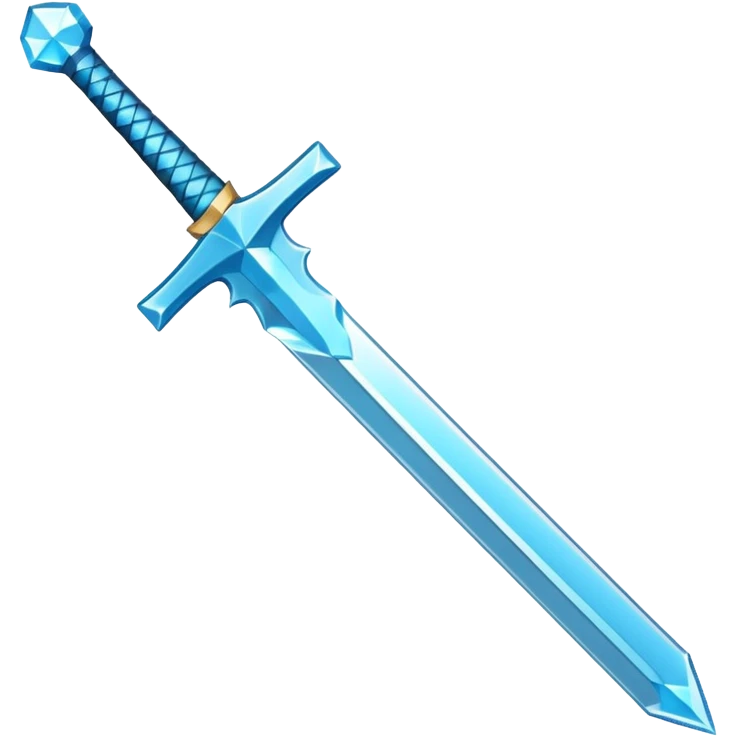 Minecraft diamond sword emoji