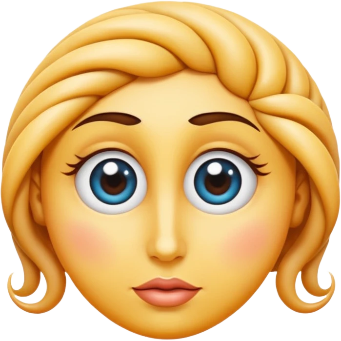 un visage avec les yeux en spirale mais par amour  emoji