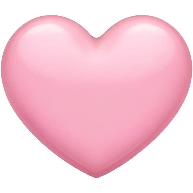 light pink heart emoji