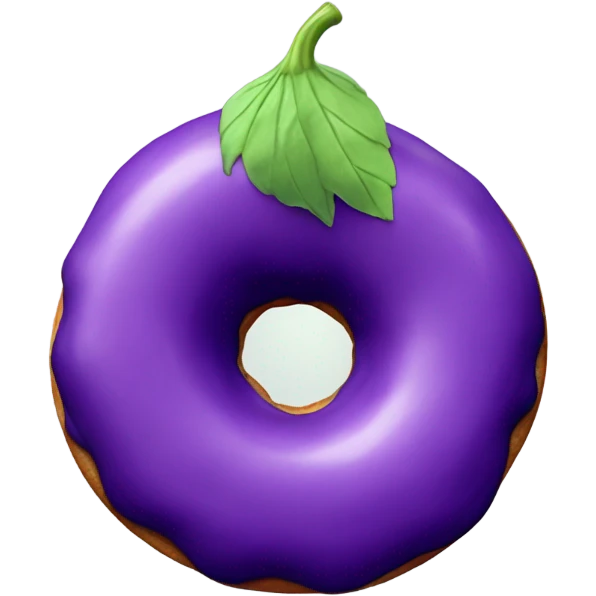 donut eggplant emoji
