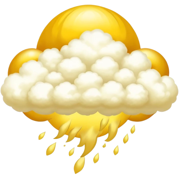 golden yellow flying nimbus cloud from Dragon Ball anime emoji