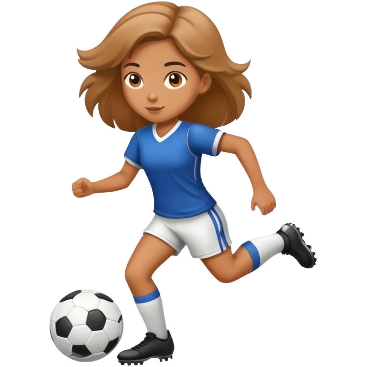 Girl play football  emoji