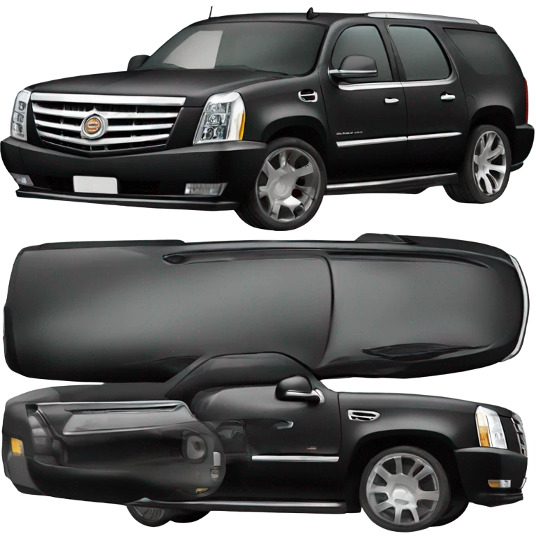 cadillac escalade negra larga emoji