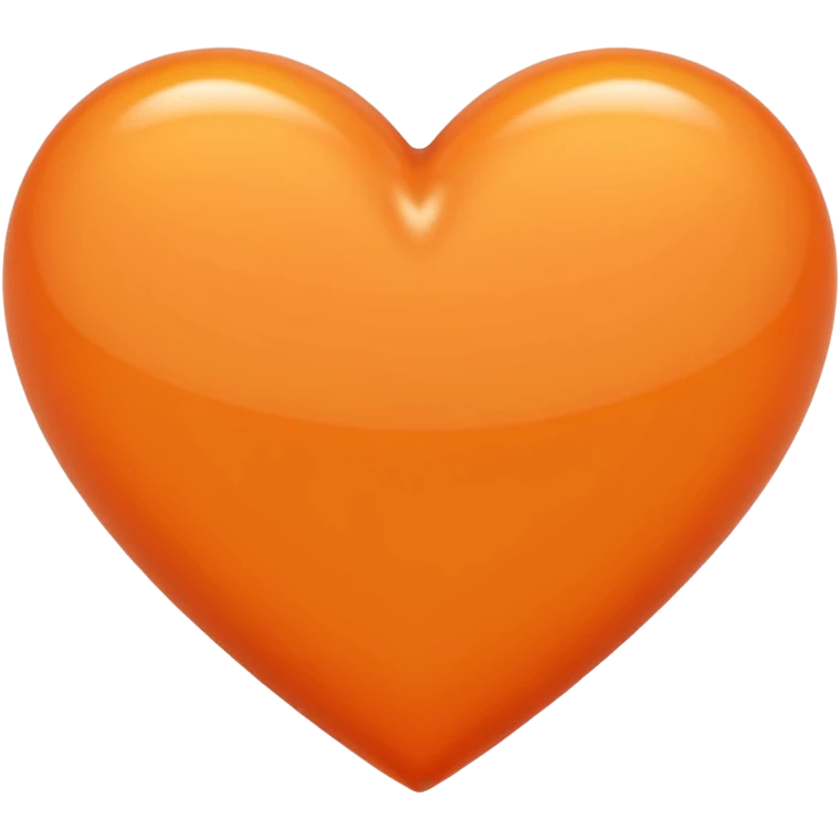 Perfect Orange heart emoji