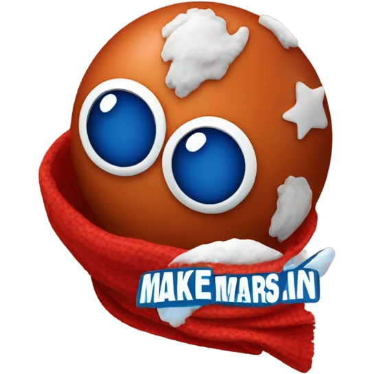 make mars great again scarf emoji