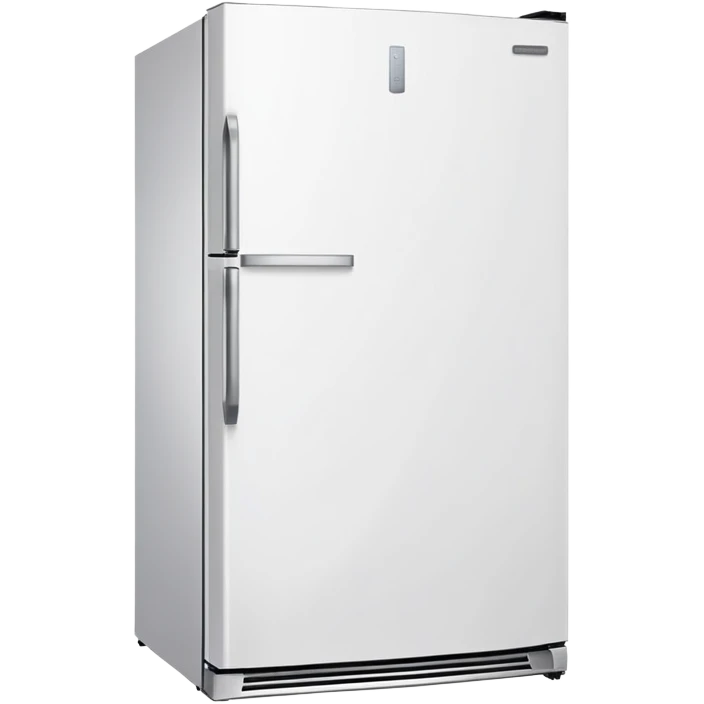 modern white fridge angled view emoji