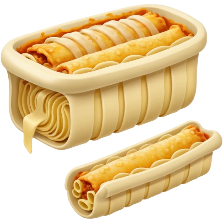Dragon con cuerpo de pasta canelloni emoji