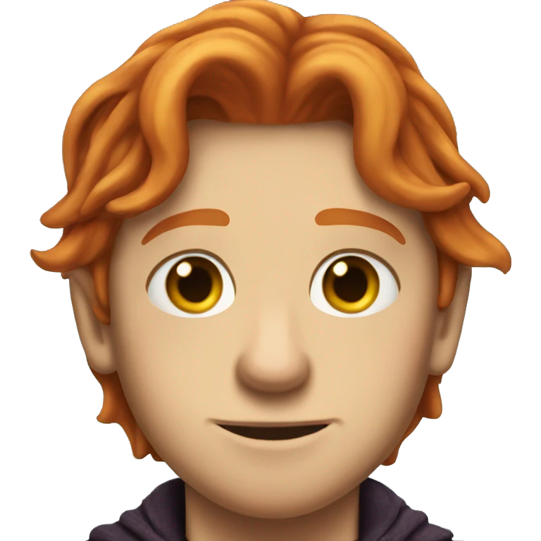 Charlie Weasley with a dragons necklace emoji
