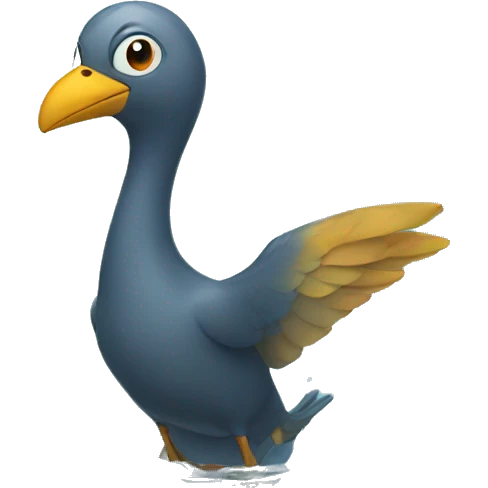A bird swimming  emoji