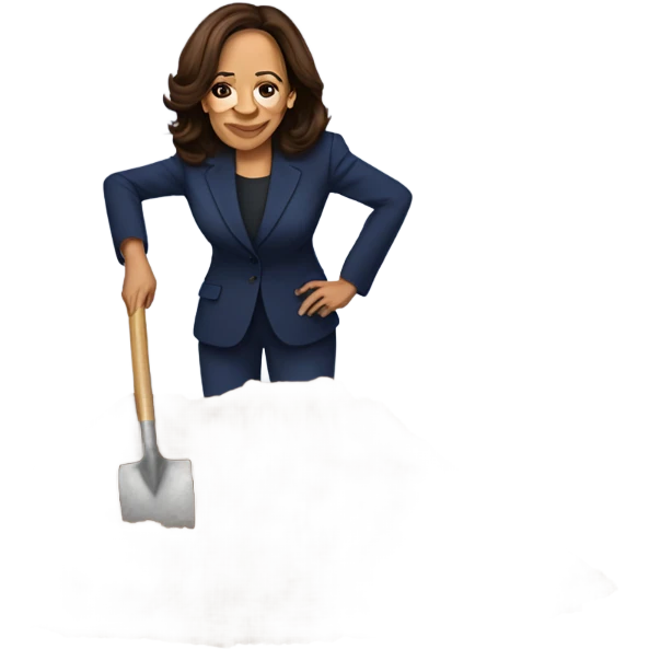 Kamala Harris digging  emoji