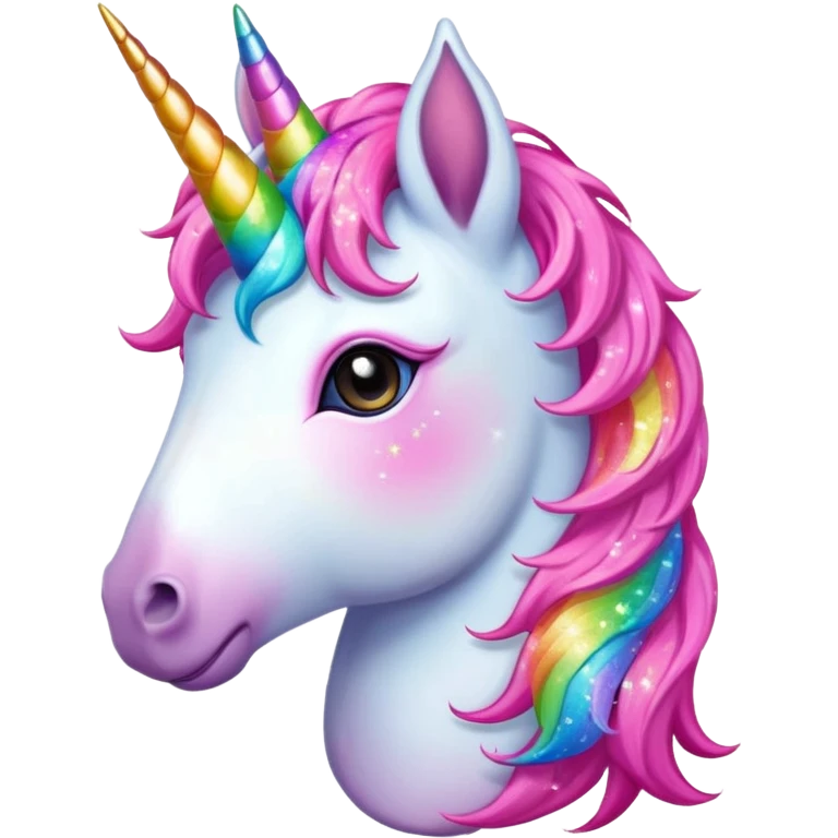 unicorn face with accessories emoji