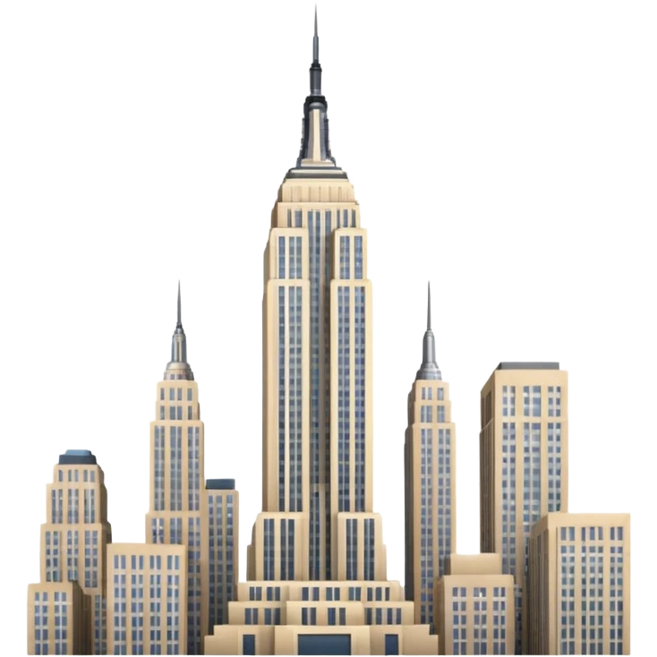 just the stand alone empire state building emoji