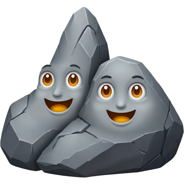 rocks who are friends emoji