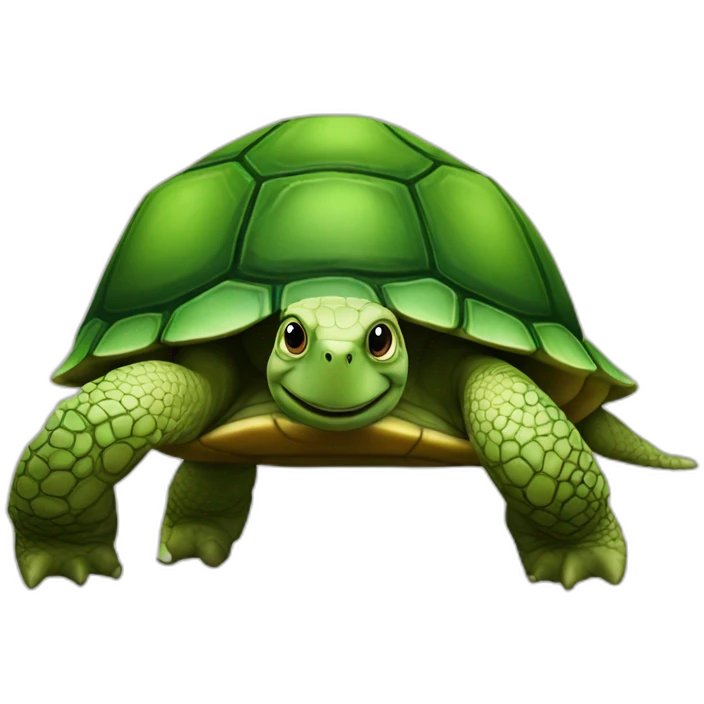 caht sur une tortue emoji