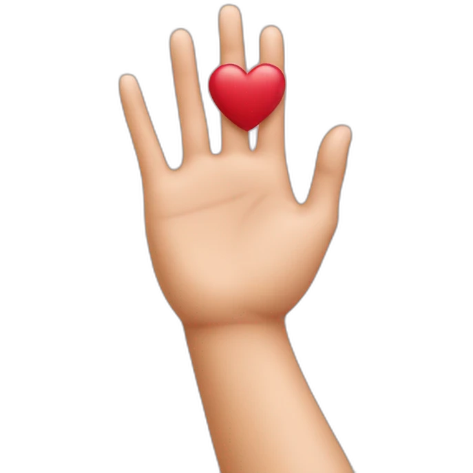 Coeur avec les mains emoji