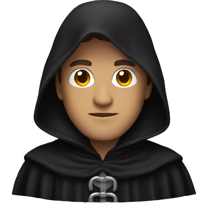 guy standing wearing a black cloak emoji