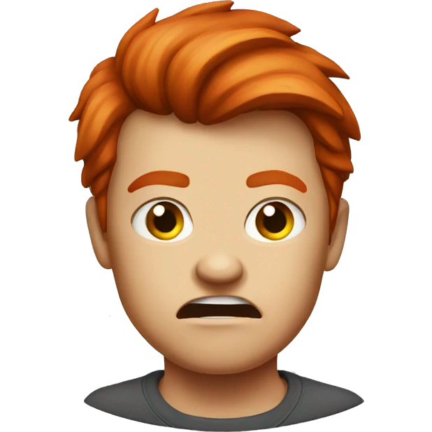 Angry redhead  emoji