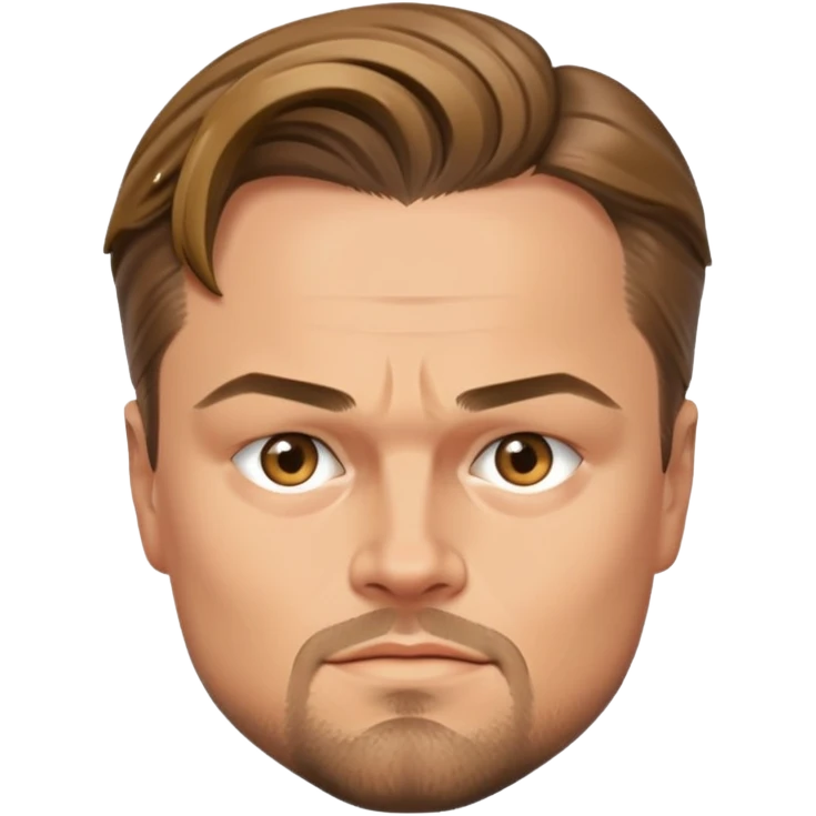 Leonardo DiCaprio upper body portrait, chest and above emoji