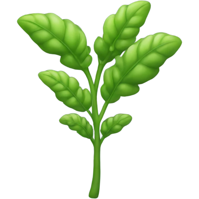 One green soyabean plant or crop emoji