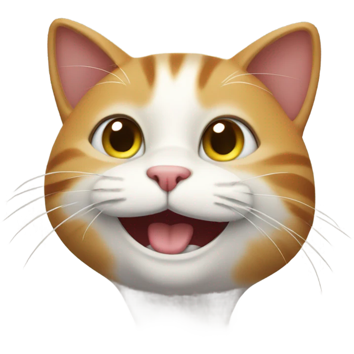Happy cat emoji