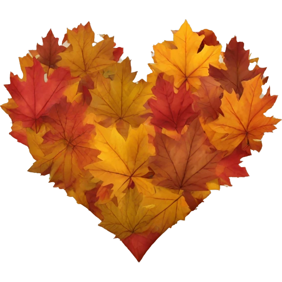 Heart of the autumn colors  emoji