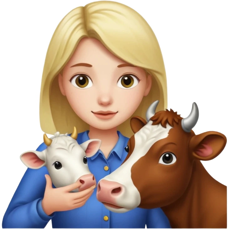 🐄👧 emoji